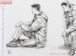 2014年中國(guó)美術(shù)學(xué)院優(yōu)秀試卷（速寫人物）05