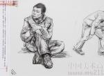 2014年中國(guó)美術(shù)學(xué)院優(yōu)秀試卷（速寫人物）06