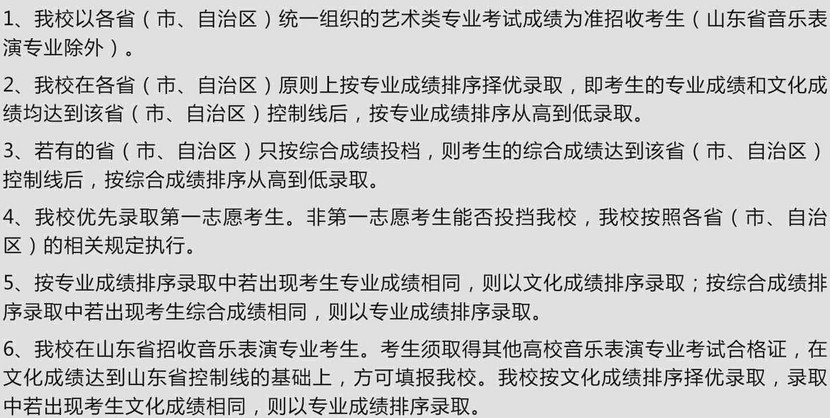 四川理工大學2014年藝術(shù)類專業(yè)錄取規(guī)則