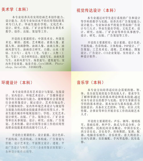 西昌學(xué)院2014年省外藝術(shù)類專業(yè)招生簡(jiǎn)章