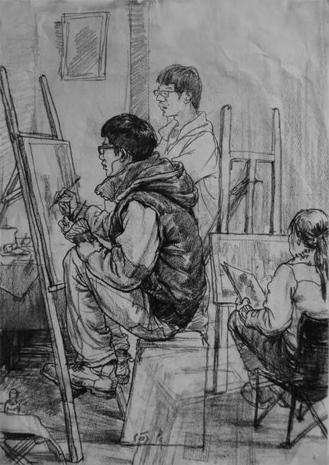 [--何濤]-[速寫-場景速寫]-何濤-速寫-場景速寫 -畫室場景.jpg