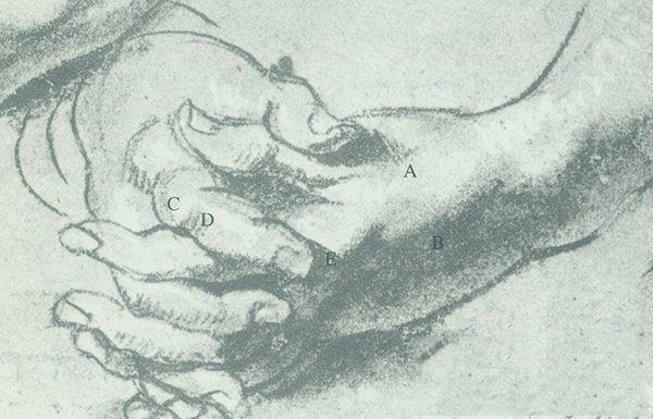 畫家魯本斯手部素描習作