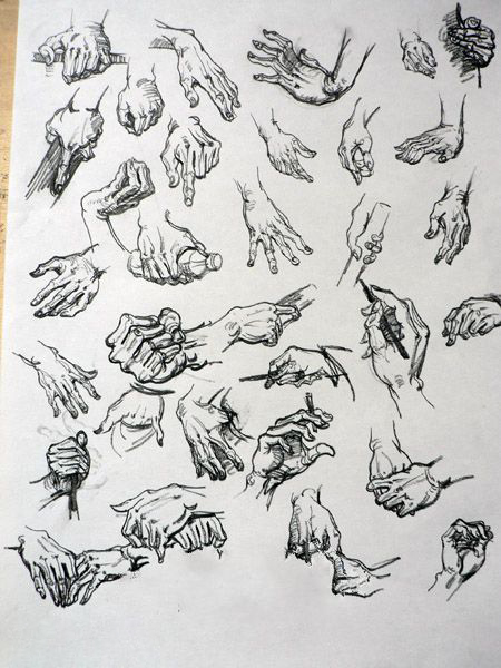 速寫 手部結(jié)構(gòu)與畫法