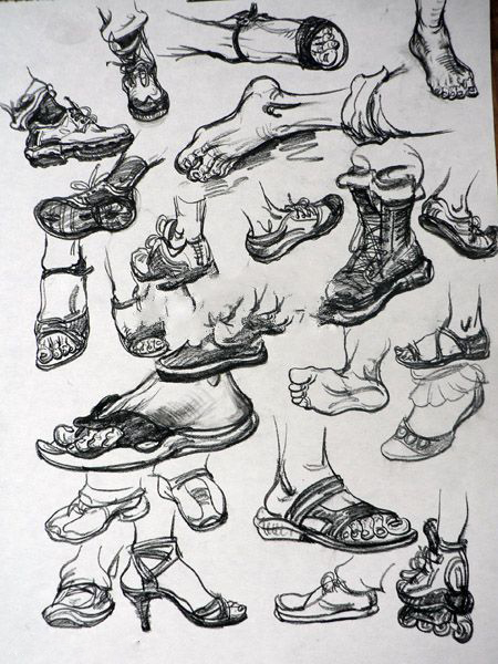 速寫 腳部結(jié)構(gòu)與畫法