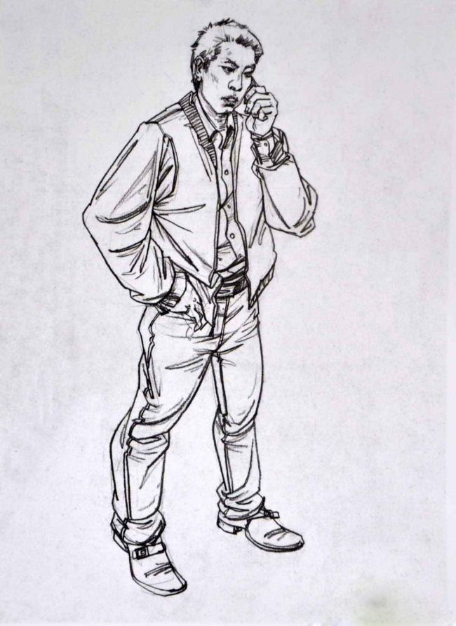 速寫 衣服褶皺處理