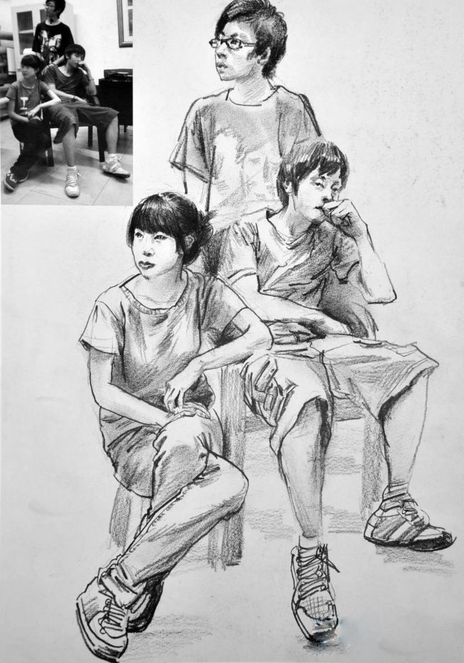 速寫 衣服褶皺處理