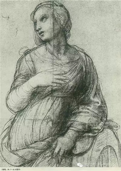 拉斐爾的素描線條真夠老辣 值得分享