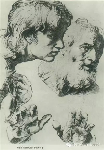 拉斐爾的素描線條真夠老辣 值得分享