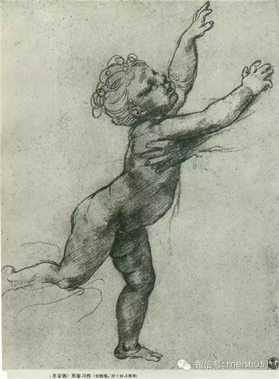 拉斐爾的素描線條真夠老辣 值得分享