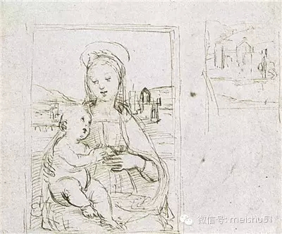 拉斐爾的素描線條真夠老辣 值得分享