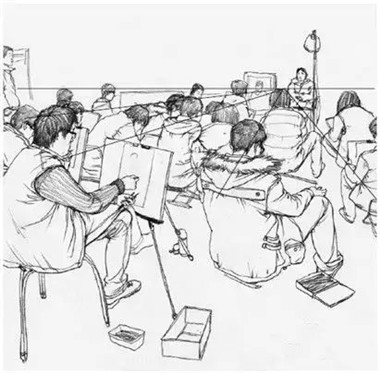 其實場景速寫真的是美術(shù)生的必修課！