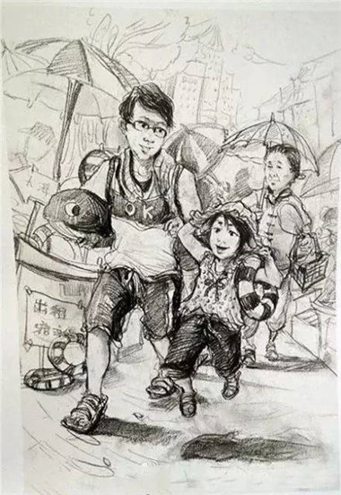 其實場景速寫真的是美術(shù)生的必修課！