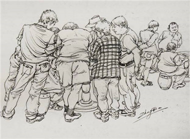 其實場景速寫真的是美術(shù)生的必修課！