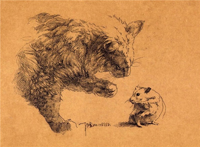 好畫(huà)不一定都是畫(huà)在畫(huà)紙上 牛皮紙上的速寫(xiě)你可見(jiàn)過(guò)