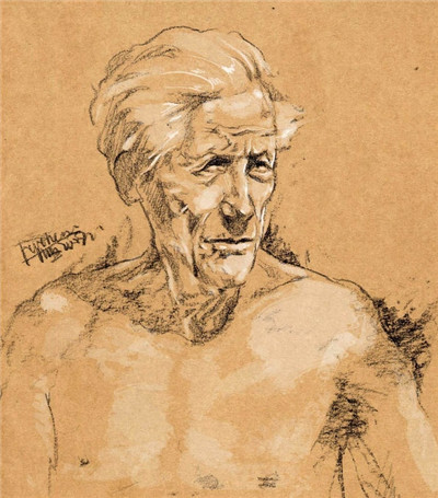 好畫(huà)不一定都是畫(huà)在畫(huà)紙上 牛皮紙上的速寫(xiě)你可見(jiàn)過(guò)