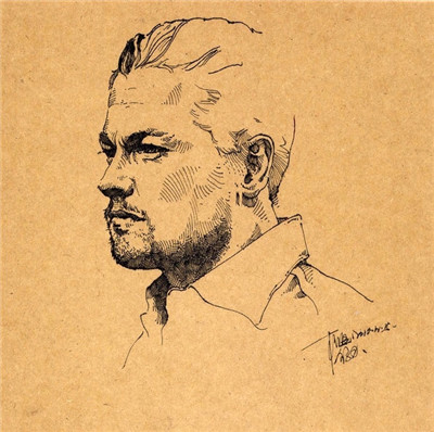 好畫(huà)不一定都是畫(huà)在畫(huà)紙上 牛皮紙上的速寫(xiě)你可見(jiàn)過(guò)