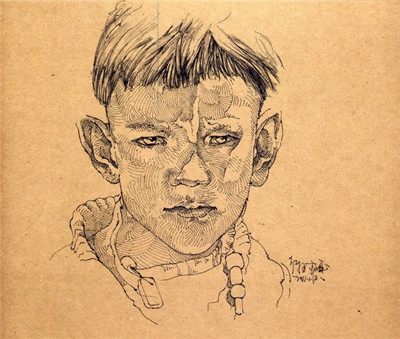 好畫(huà)不一定都是畫(huà)在畫(huà)紙上 牛皮紙上的速寫(xiě)你可見(jiàn)過(guò)