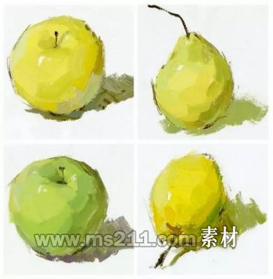 一步步的教你畫色彩單個物體，拿去學習吧~,51美術社