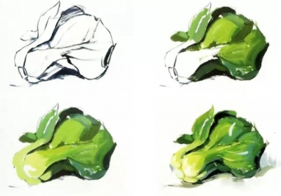 一步步的教你畫色彩單個物體，拿去學習吧~,51美術社