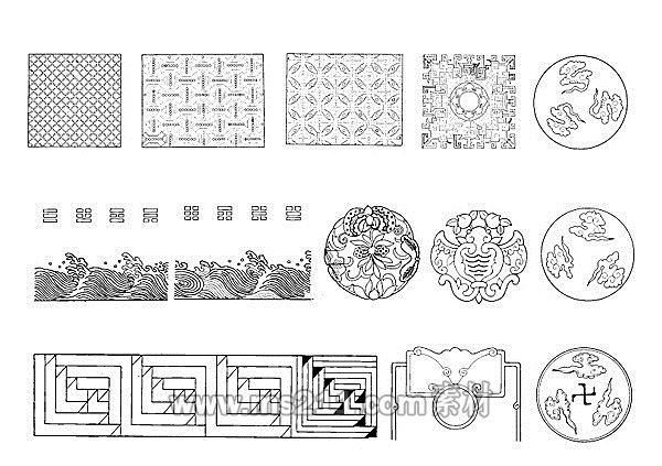 ??紋樣素材 - 美術(shù)高考網(wǎng) 2016081343