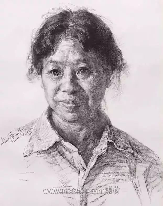 不同角度的素描頭像-<a  data-cke-saved-href=http://www.51meishu.com/ href=http://www.51meishu.com/ target=_blank class=infotextkey>51美術網</a>