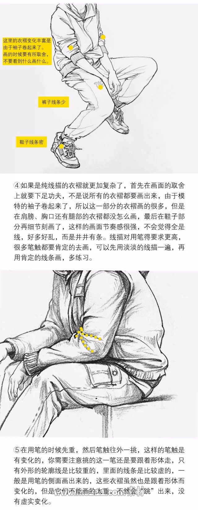 速寫(xiě)人物：衣褶穿插的表現(xiàn)方法_02.jpg