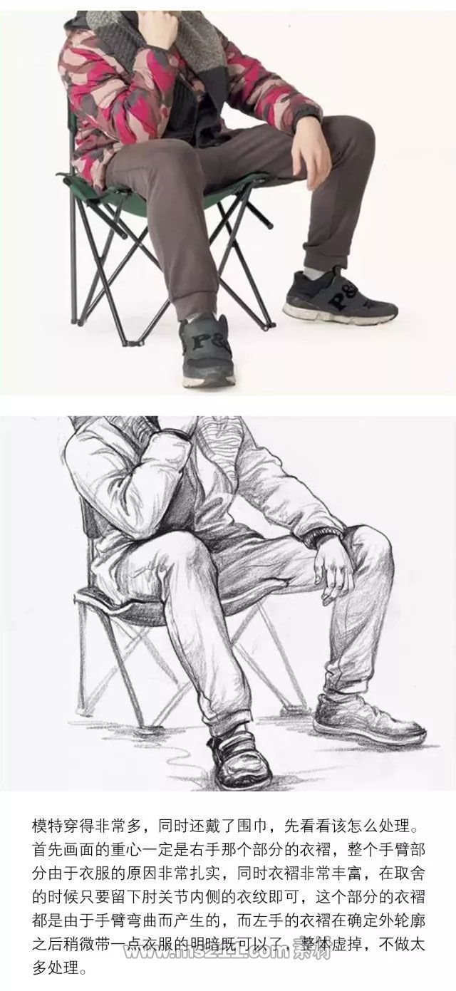 速寫(xiě)人物：衣褶穿插的表現(xiàn)方法_05.jpg
