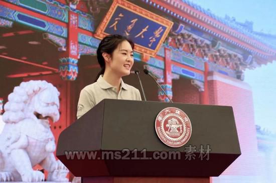 上海交通大學(xué)“90后”博士生梁晴雪宣講愛國(guó)奮斗故事（學(xué)校供圖）